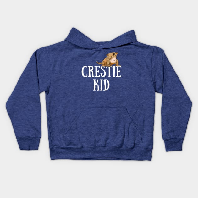 Crested Gecko Kid, Crestie Kid, Gecko Lover Kids Hoodie by sockdogs